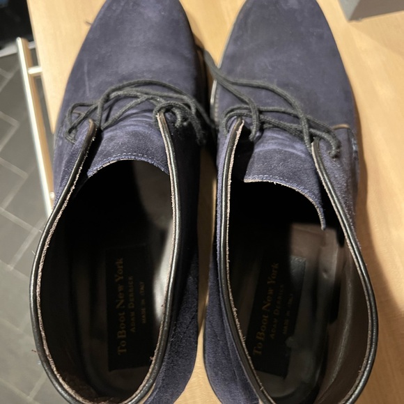 To Boot New York chukka boot blue suede size 11 - Picture 2 of 5